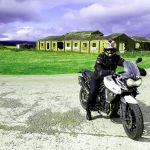 Steve Bright - My wife Trudi at an abandoned airfield near Embo in Scotland