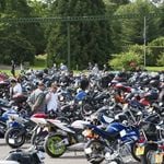 Beaulieu’s Motorcycle Ride-In Day, Bikes on the Arena