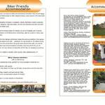 THE BIKER GUIDE - 2nd edition, booklet sample pages, accommodation