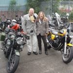 The Distinguished Gentlemans Ride in Manchester, Mikey and Poppy