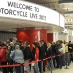 Motorcycle Live 2012, Crowds waiting to enter the show