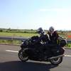 Peter Shaw and Karen Dempster on his ZZR 1400