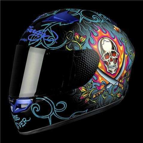 Ed Hardy VR2R Pirates Helmet